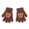 Windproof Warm Mittens Cute Cartoon Bear Full Finger Gloves New Children Gloves  Children