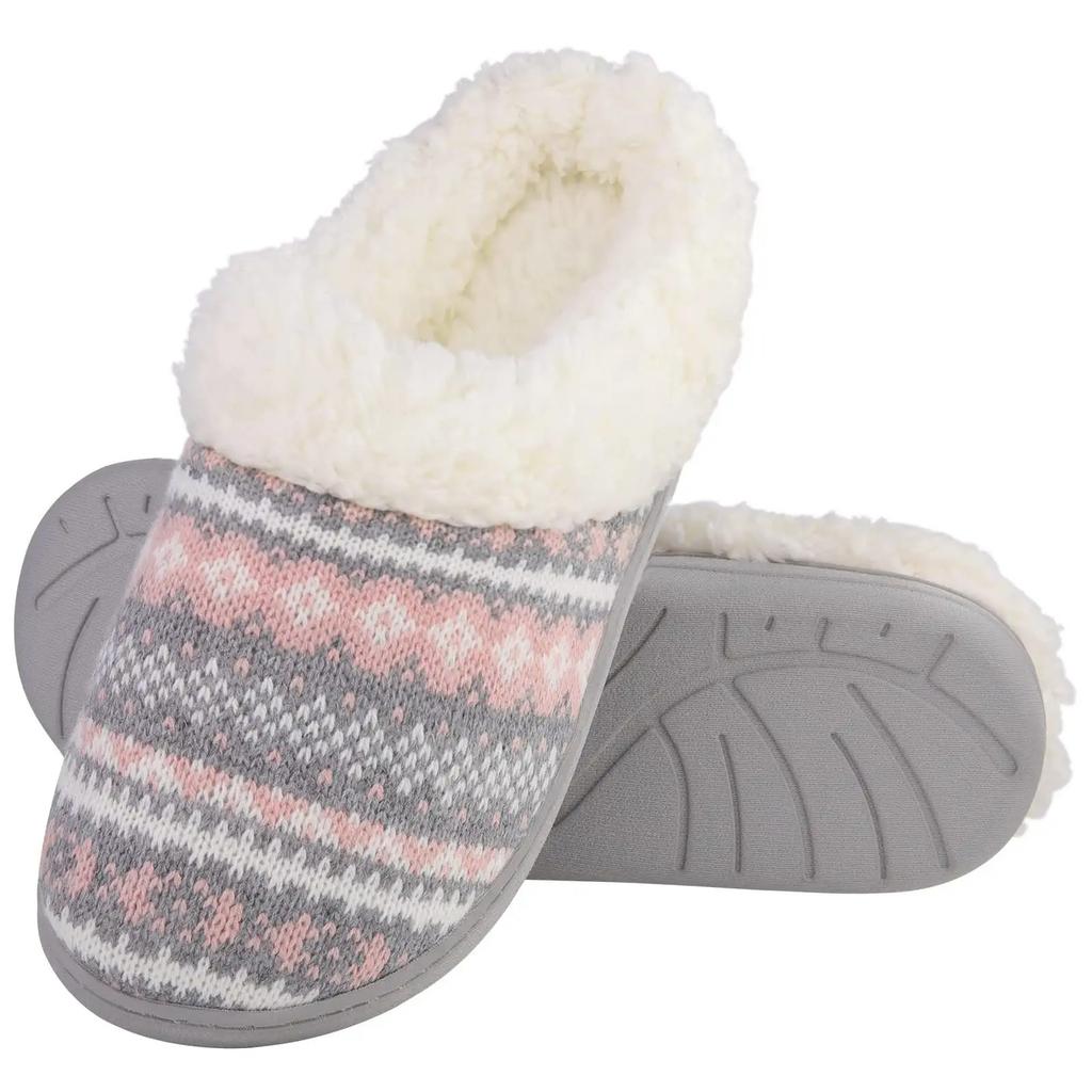Fashion Litfun Women Winter Fur Slippers Men Warm Cozy Plush Fluffy Home Cotton Shoes Plush Antiskid Slippers Indoor Furry Slippers