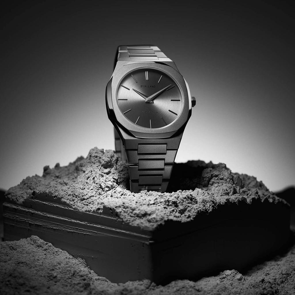 Authorized Dealer [D1 MILANO] D1 Milano Watch Men's Watch UTBJ22 [ULTRA THIN] Ultra Thin Anthracite 40mm Stainless Steel Belt Gray