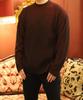 BOASTFIT Signature Oversized Striped Wool Knit Burgundy Black