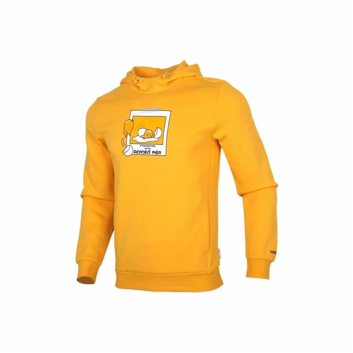 adidas Men s Sports Hoodie Pullover Yellow GL7226 S