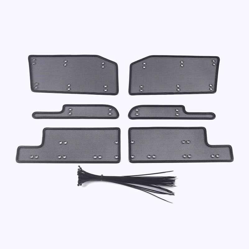 Middle Screening Mesh Front Grille Mesh For Toyota Alphard 2019-2024 Front Grille Net Cover Stainless steel Car Accessories