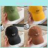 Vintage Wash Letter Baseball Cap With Embroidery For Unisex Fashion