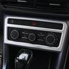 For VW Volkswagen T-cross Tcross - 2024 Air Condition Switch Button Panel Cover Trim Carbon Fiber Interior Accessories