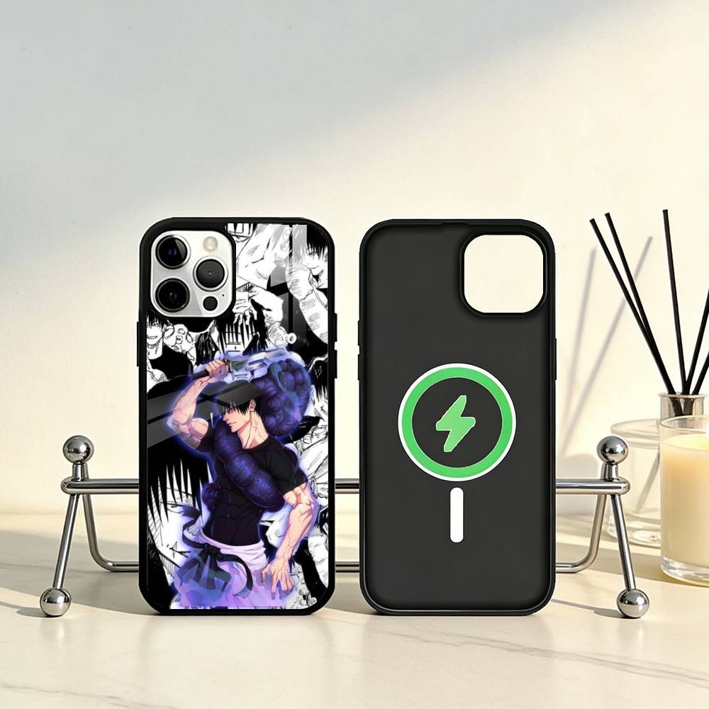 Toji Fushiguro Jujutsu Kaisen Phone Case For iPhone17,16,15,14,13,12,11 Plus,Pro Max Magnetic For Magsafe Wireless Charging