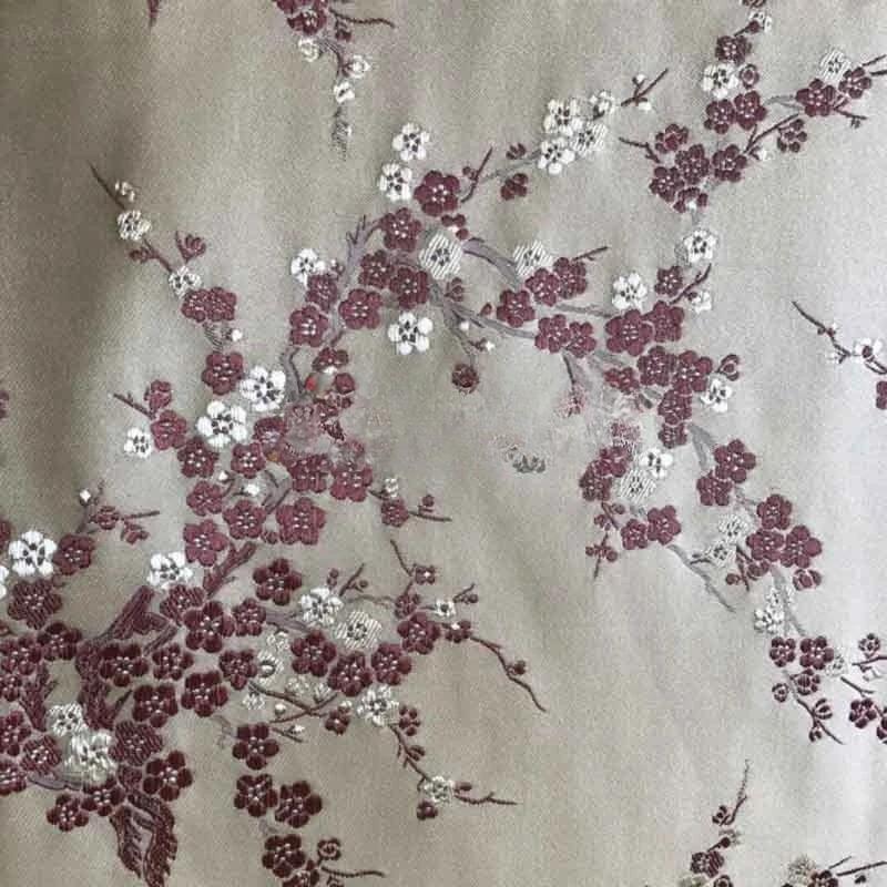 Wide 150cm Imitation Three Five Brocade Brocade Jacquard Fabrics Red and Black for Sewing Cheongsam DIY Bag Clothing Materia