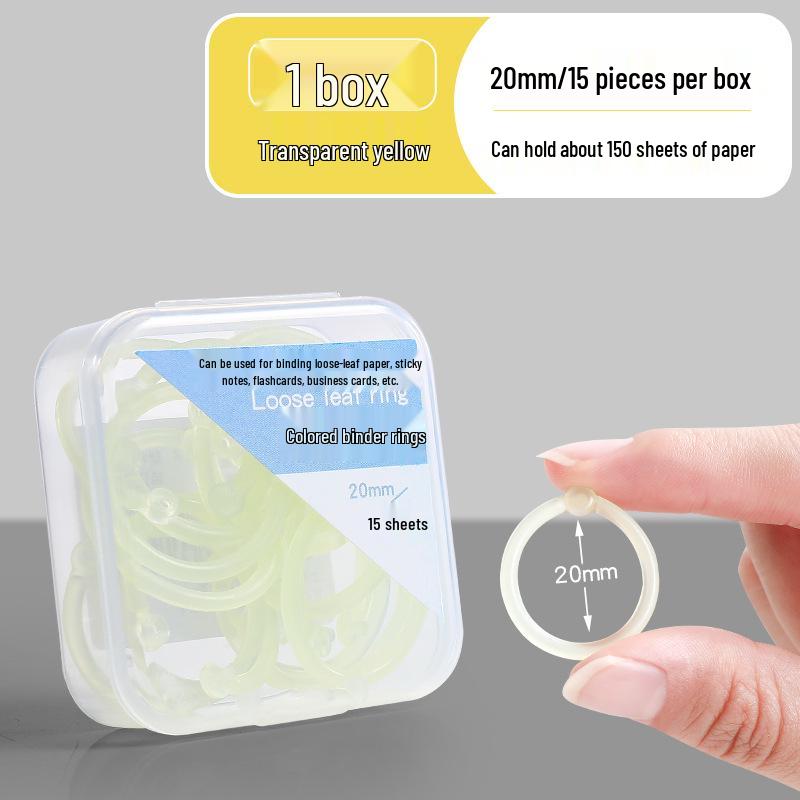 Plastic Openable Loose-Leaf Binder Ring Clip