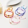 2Pcs Love Heart Beaded Couple Bracelet for Women Men Lucky Red Black Braided Rope Matching Bracelet Friendship Charm Jewelry