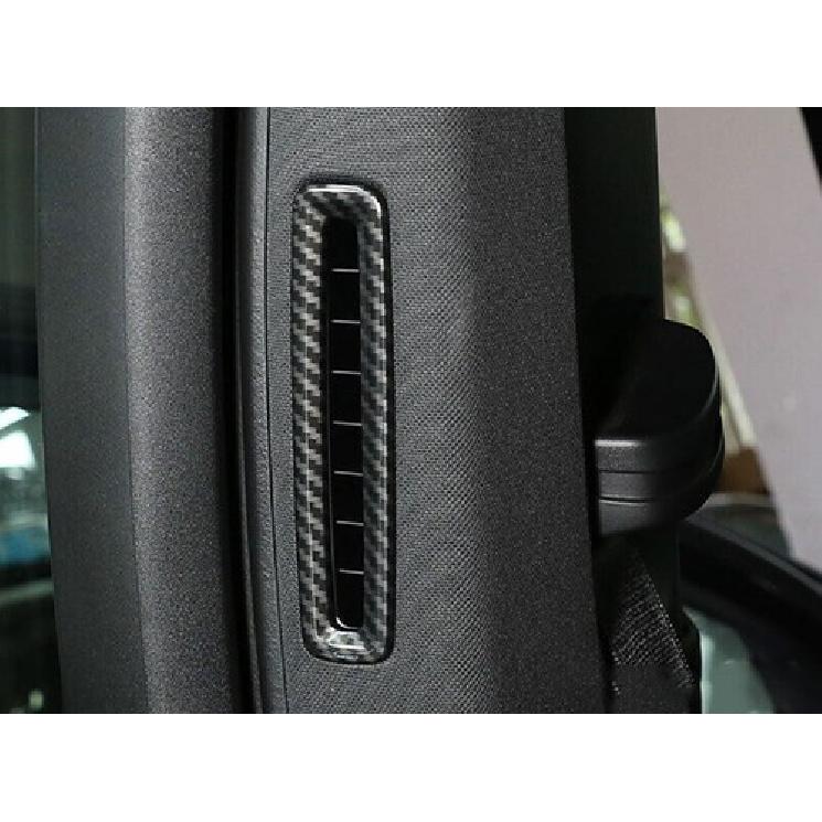 For Porsche Panamera 2017-2021 Carbon Fiber B Pillar Vent Air Outlet Frame Trim