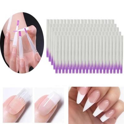 50 Stück Glasfaser-Nagelverlängerung Glasfasernägel Faser-Nagel Seidenverlängerungs-Set Künstliche Nägel Acrylspitzen Nagelstudio Maniküre-Werkzeuge
