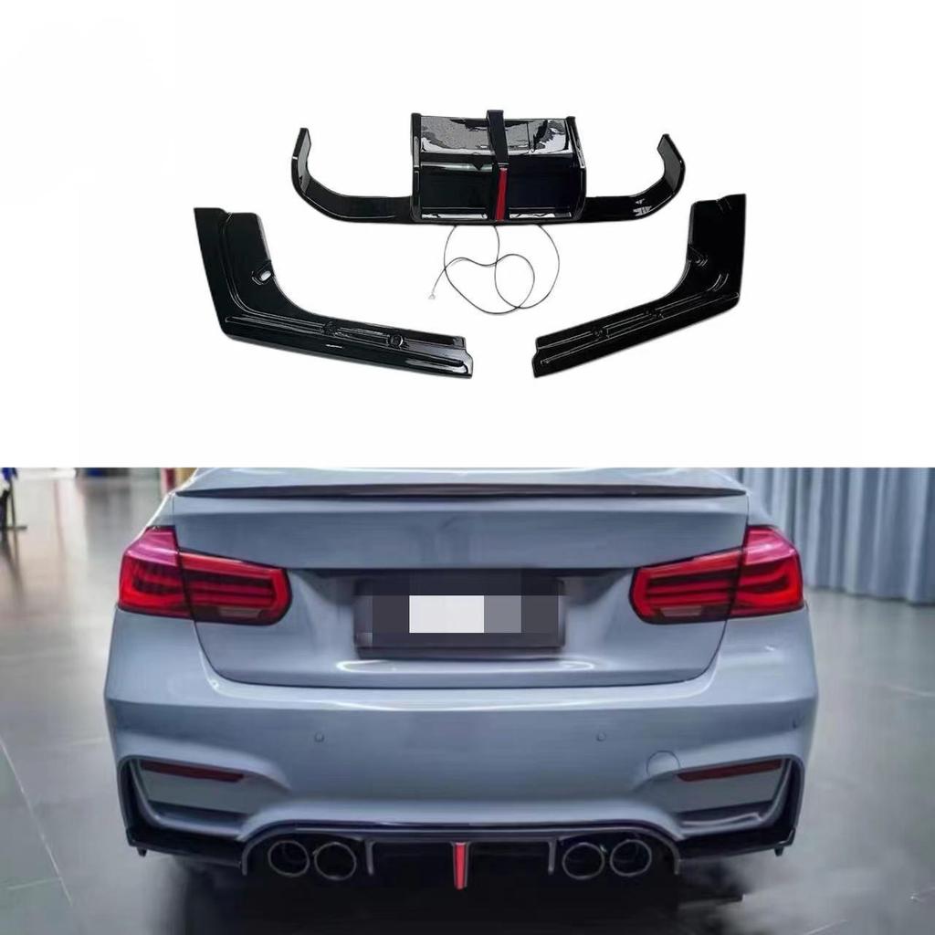 BMW 3 Series (2012-2019) M3 Style F30/F35 Rear Diffuser Bumper Kit with Lights