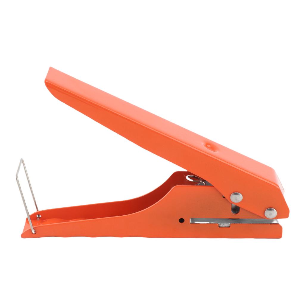 Single Hole Punch Heavy Duty Handheld Edge Banding Punching Pliers Tool for PVC Cards 10mm Flat Oblique Opening