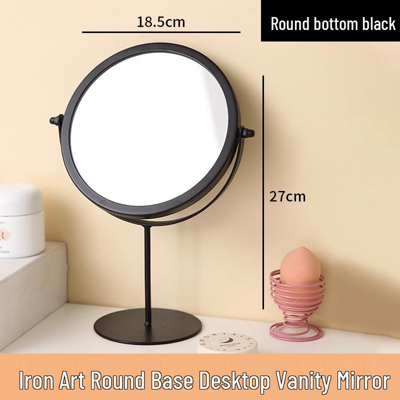 Special Edition High-End Desktop Makeup Mirror - Elegant Round Design for Dressing Tables, Bedrooms, and Dorms