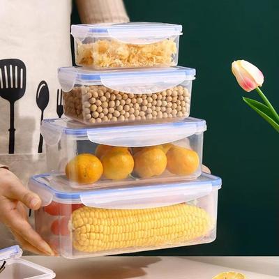 550/1000/1500/2500ml Lednička Úložný box na potraviny s plastovým víkem Nádoba na uchování čerstvosti potravin Piknikový box