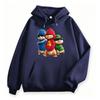 Sudadera con Capucha Estampado de Ardillas de Dibujos Animados Unisex Holgada Streetwear Sudadera con Capucha Pullover Hombre Casual Diaria Promoción Tops