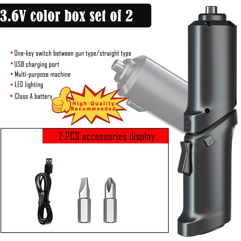 Șurubelniță electrică de uz casnic Mașină de găurit cu impact fără fir reîncărcabilă Mini găurit electric fără fir Set de șurubelnițe Loturi electrice