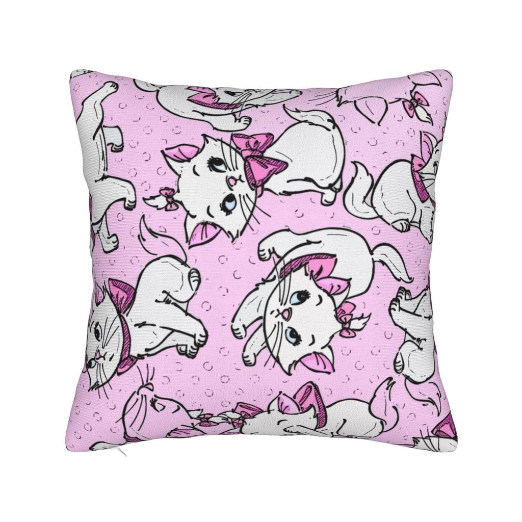 Marie Cat Aristocats Square Pillowcases Polyester Couch Cushion Case Creative Decorative Pillow Cover 45*45