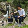 1.2L Aluminum Alloy Camping Kettle with Anti-Scalding Wooden Handle Portable Lightweight Outdoor Traveling Hiking Picnic Coffee Pot Tea Kettle