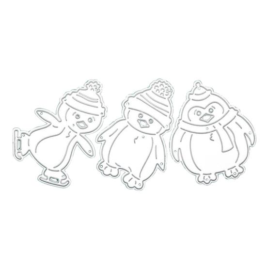 

3шт/набор милый мультфильм пингвин резки умирает трафарет DIY Скрапбукинг альбом декор