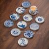 Chinese Bakelite Water Suction Pot Bearing Household Circular Teapot Pad Small Dry Brewing Tea Tray Traditional Tea Accessories
