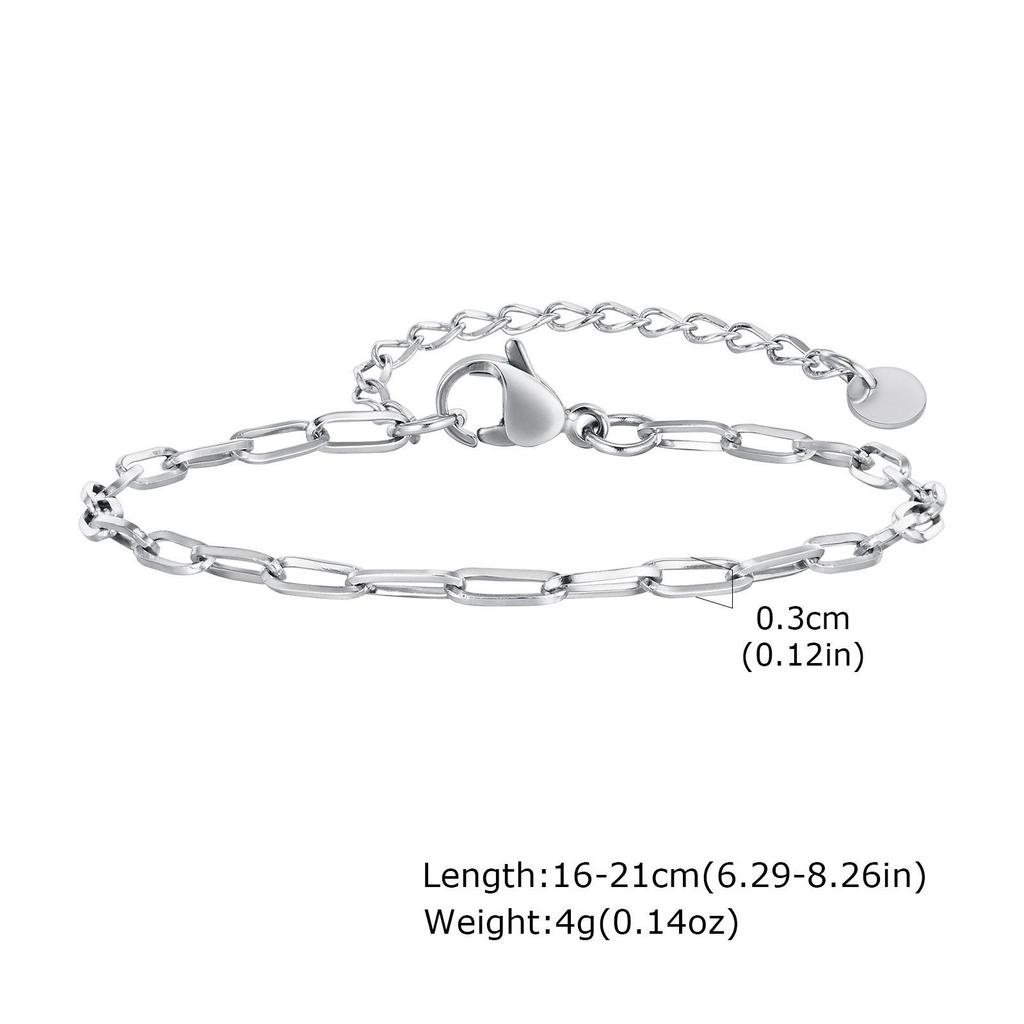 Women's Versatile Twist Chain Bracelet - Stackable and Stylish for Daily Wear