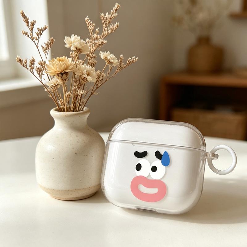 Fun Sausage Mouth Emoji Compatible with Apple AirPods 1/1/1 Gen Protective Case Pro Bluetooth Earphone Soft Case