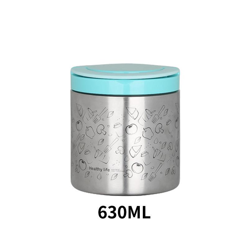 Thermal Insulation Lunch Box 304 Stainless Steel Thermal Insulation Bucket, Portable Portable Portable Box Large-capacity Lunch Box