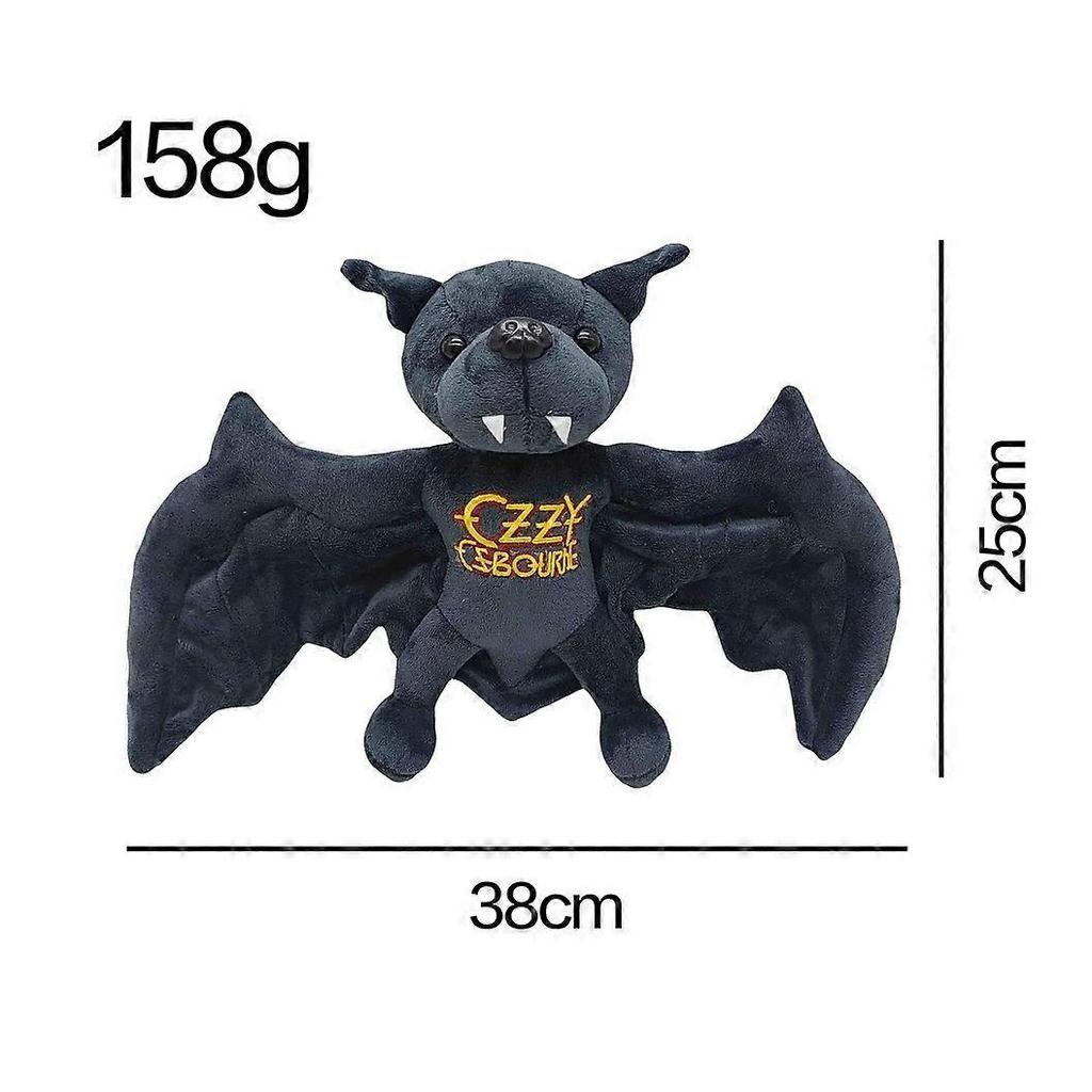 New 25cm Funny Ozzy Osbourne Bat Plush Toy Game Animation Surrounding High-Quality Children Birthday Gift All Saints' Day Gift