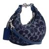 Coach JONIE 15 Logo Print Silver Hardware Signature Denim Shoulder Crossbody Tote Mini Women's Blue