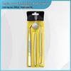 Dentist Tools Set: Stainless Steel Double-Ended Probe, Mouth Mirror, and Teeth Cleaning Kit
