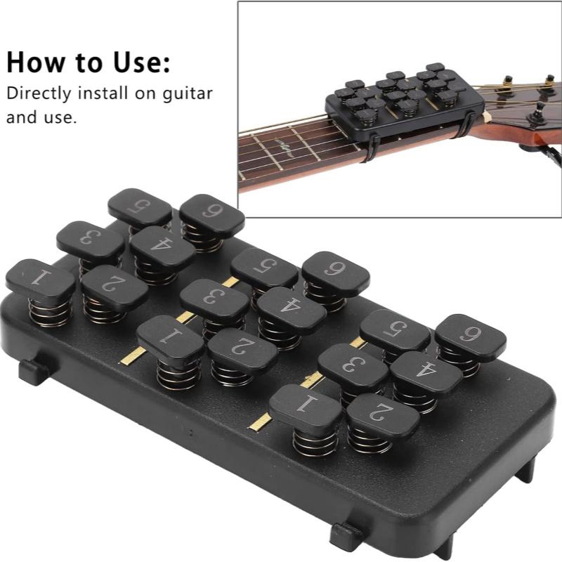 Guitar Chord Helper One-Key Presser Folk Guitar Finger Trainer for Acoustic Guitar New