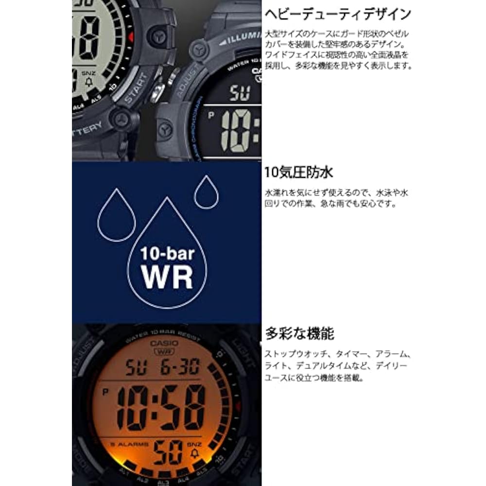 Casio] Watch Casio Collection [Genuine Japan] AE-1500WH-1AJF Men's Black