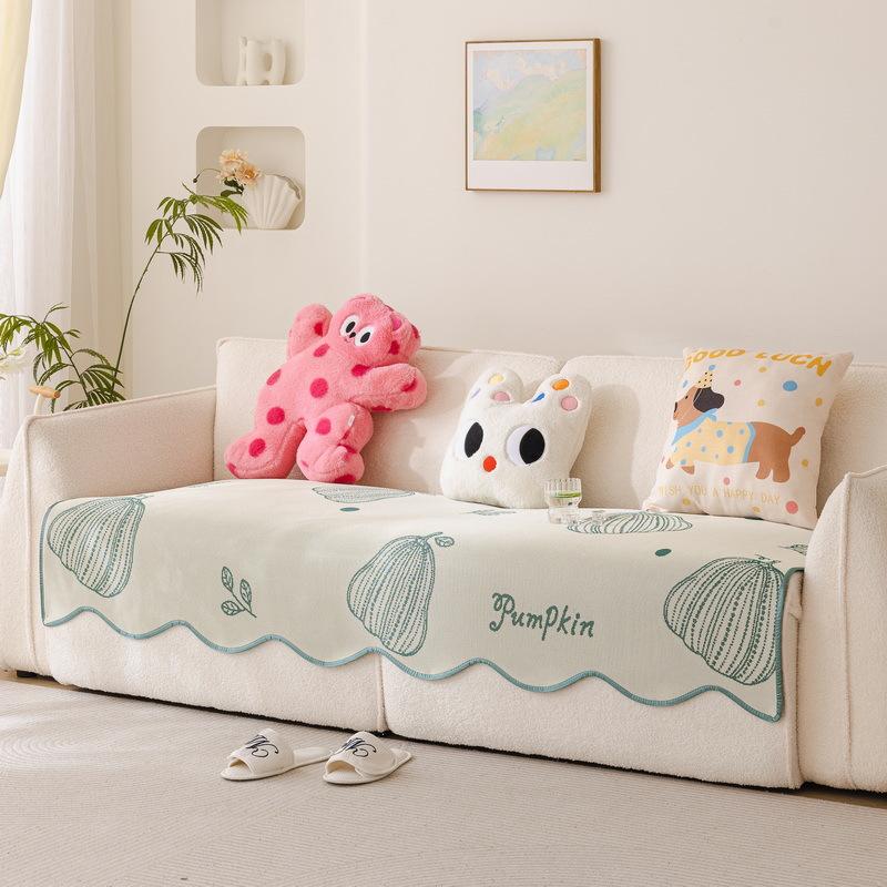 Summer Special-Shaped Ice Silk Sofa Seat Cushion  New One-Piece Cold Seat Cushion Summer Comfortable Non-Slip Mat Cushion