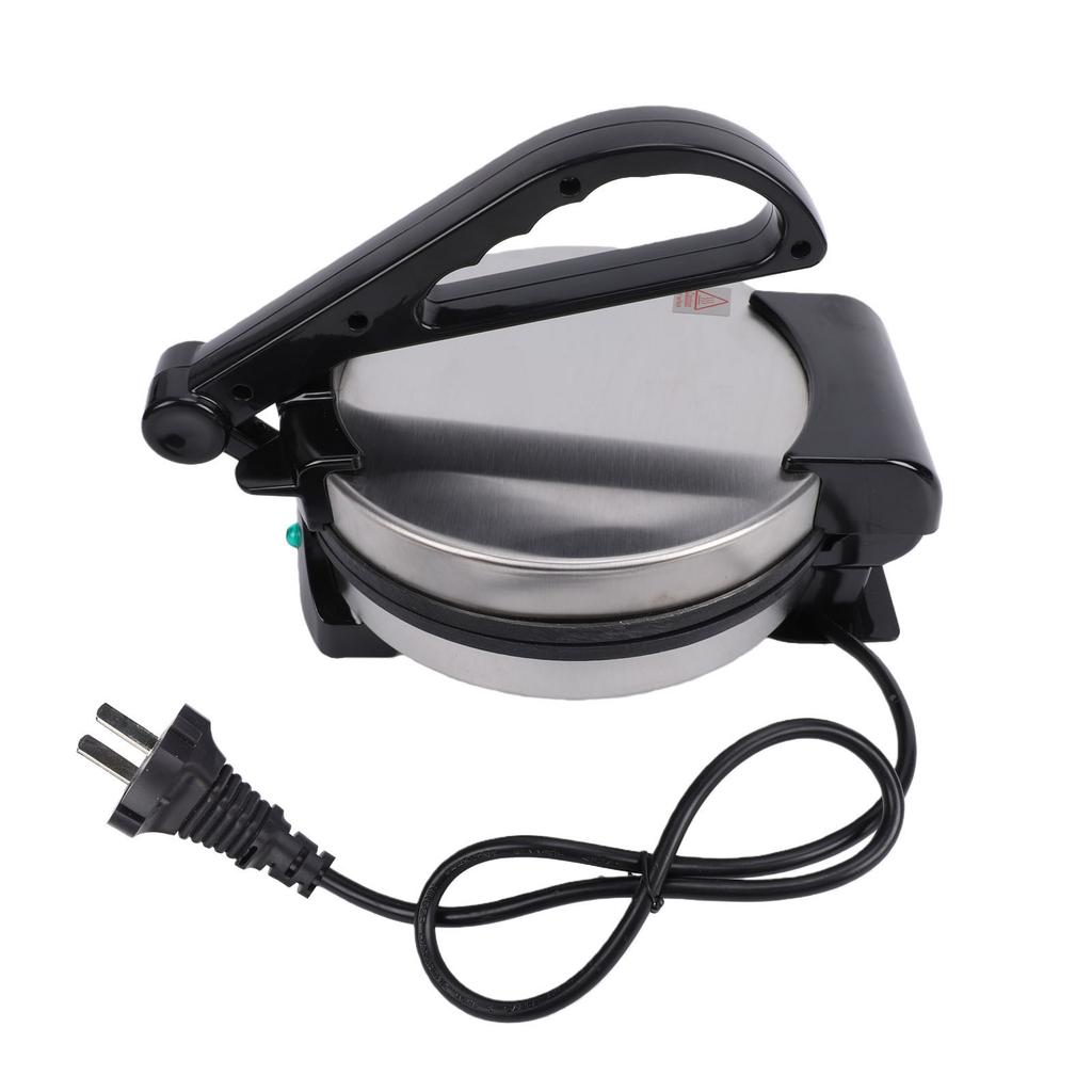 Electric Tortilla Maker 20.5cm Large Heating Area Automatic Temperature Control Non Stick Chapati Maker Machine US Plug