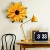 Sunflower Wreath Front Door Decor Cloth Fabric Wall Hanging Decoration Sunflower Thanksgiving Day 2024 Household Craft Ornaments