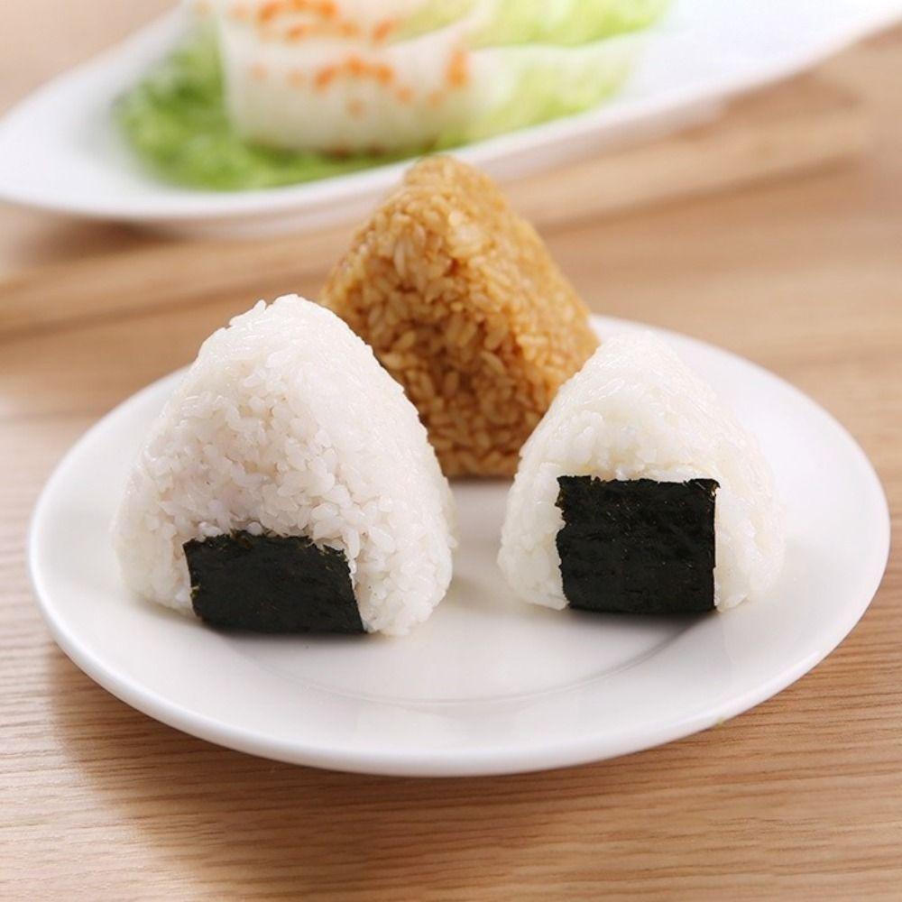 3Pcs/Set Triangular Sushi Maker Plastic Onigiri Rice Ball Set Convenient Rice Ball Mold DIY