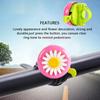 Zinc Zinc Alloy Plastics Children Bicycle Bell Cycling Ring Alarm Daisy Flower Bicycle Bell Bike Alarm Bell