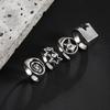 European and American Five-pointed Star Ring Men's High-end Hip-hop Niche Personality Ring Set Men's Jewelry