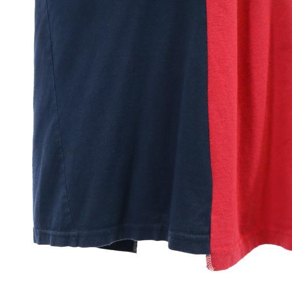 RESCARP 23ss Remake Short sleeve T-shirt Red x Navy x Gray Men's Used