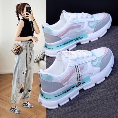 Sommer Neu Damen Schuhe Street Pography Vielseitige Kleine Weiße Schuhe Mode Lässige Sandale Damen Schnürschuhe Ballerinas