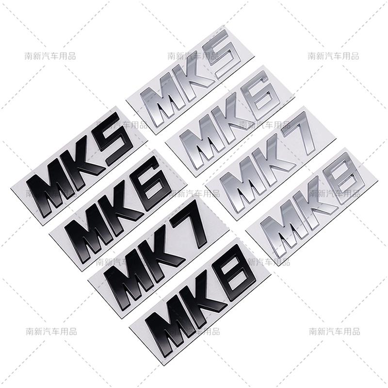 For VW VOLKSWAGEN 2026 New 3D MK5 MK6 Mk7 MK7.5 MK8 Badge Logo Car Rear Trunk Emblem Car Styling For VW Volkswagen Golf MK 5 Mk 