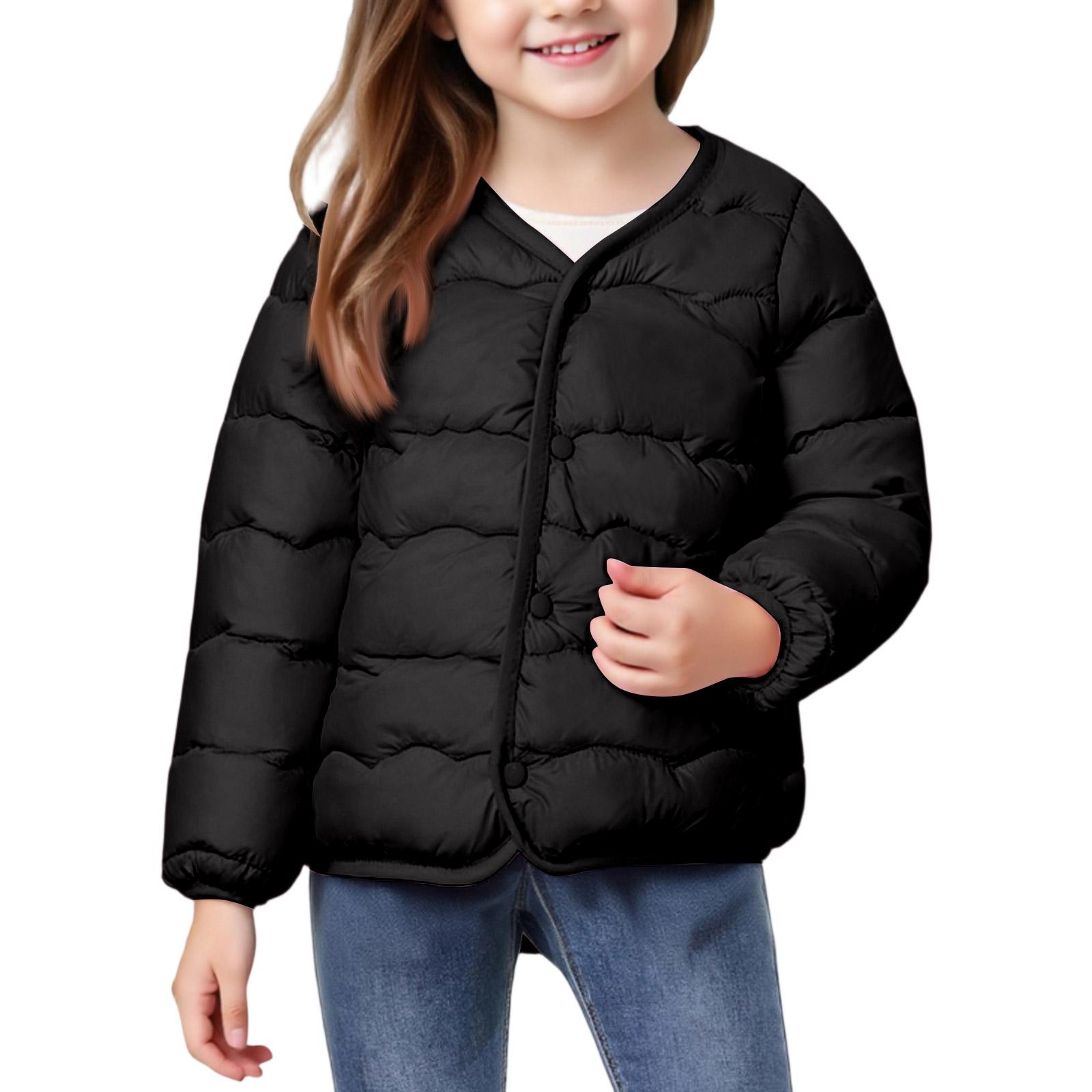 

Girls Jacket - Quilted Winter Coat For Kids 110 чёрный