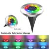 Buried Lights Solar Led Stainless Steel Garden Patio Lawn Colorful Practical