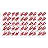 50Pcs Banana Socket 4mm High Current Discharge Long Service Life Good Transmission Electrical Test AccessoriesRed