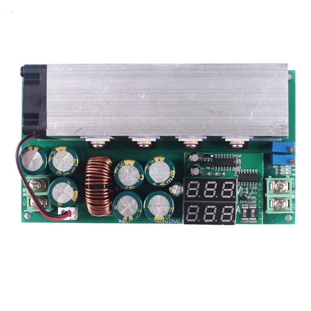 600W Adjustable Step Down Power Supply Module With Digital Display For Voltage Output 12 To 80 Volts And 20 Amp Output