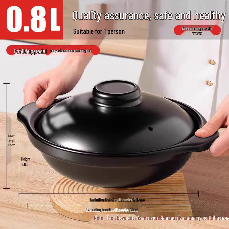 

Yicheng 0.8L Thickened Ceramic Claypot