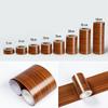 Wood Grain Self-Adhesive Veneer: 10m Decorative Strip for Covering Blemishes and Holes on Floors, Doors, and Furniture.