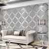 Europäischer Stil Damaskus Tapete Wohnzimmer TV Sofa Schlafzimmer 3D Relief Vlies Nachttisch Wandpapier Luxus Heimdekor 3D Tapeten