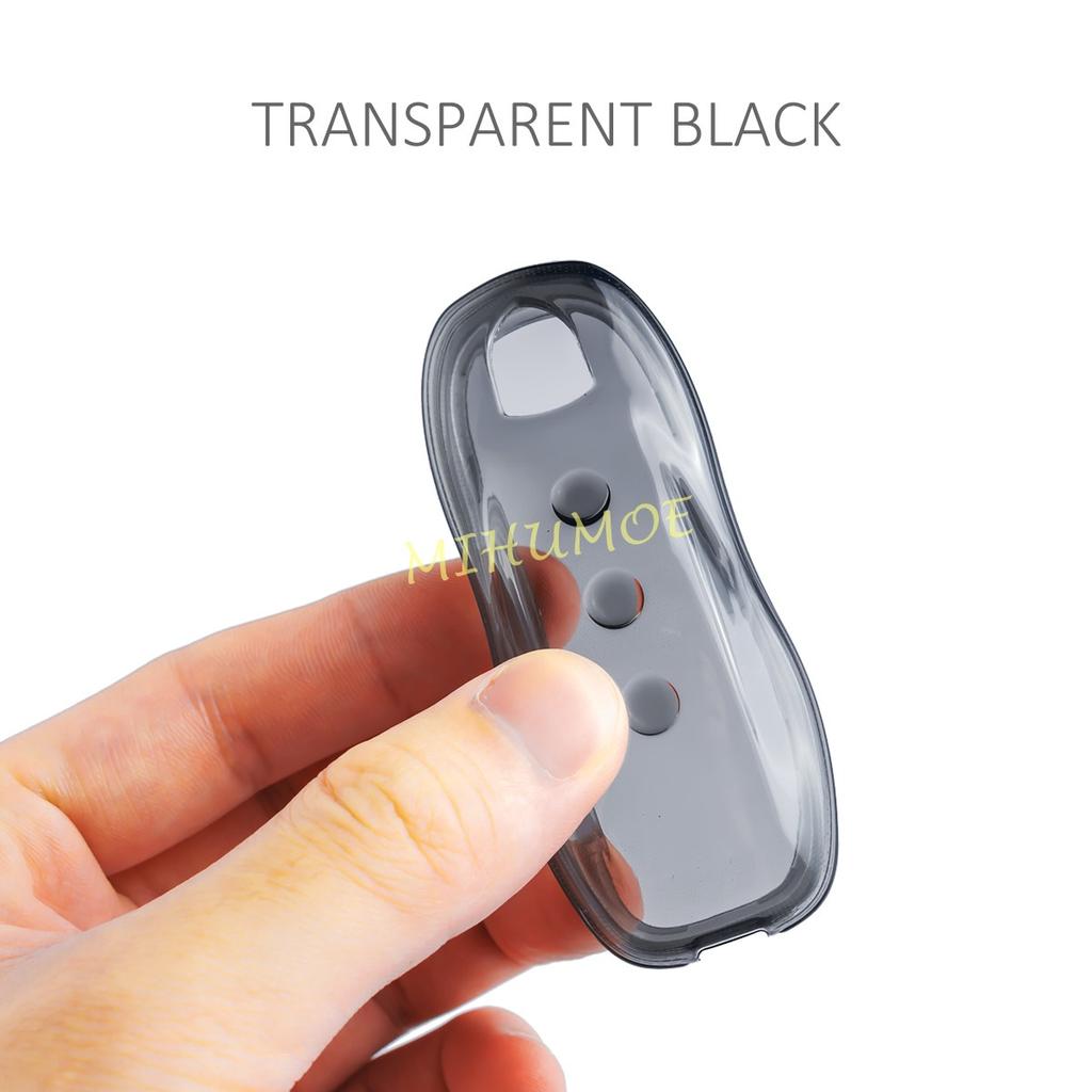 For 2011-2023 Porsche Cayenne Panamera Macan 718 Boxster Cayman Spyder 911 Black Transparent Key Fob Case Cover Holder