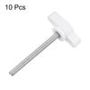 uxcell 10pcs T Shape Wing Knob Thumb Screw M4 X 45mm Standard Male Thread